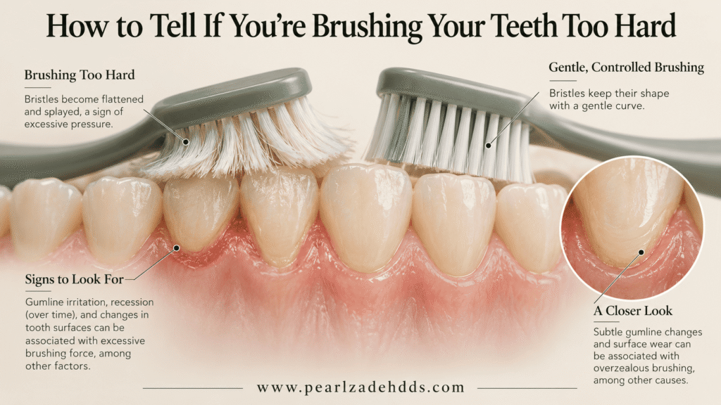 How to Tell If You're Brushing Your Teeth Too Hard