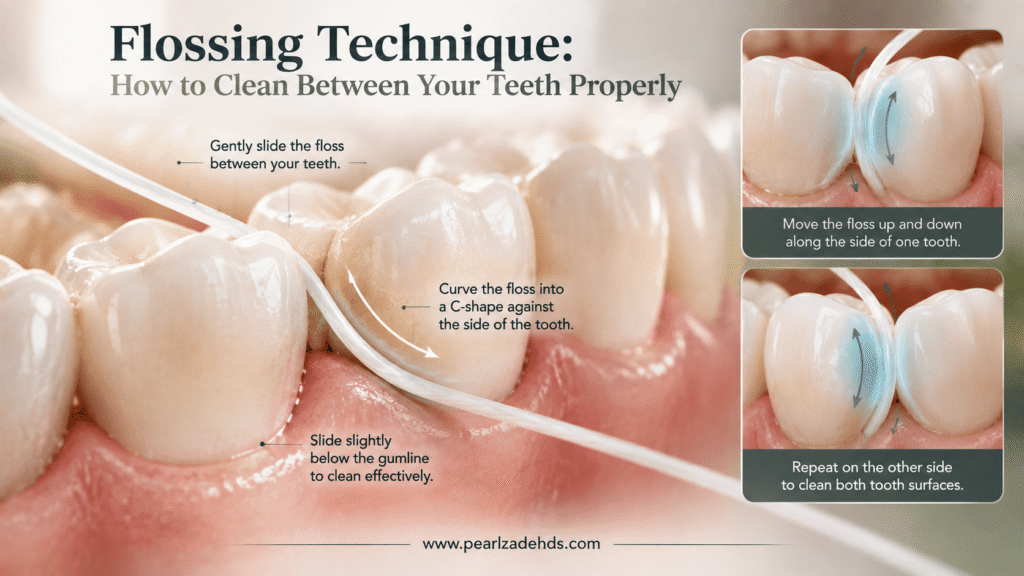 Flossing Technique