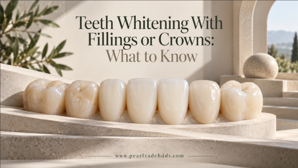 Teeth Whitening With Fillings or Crowns