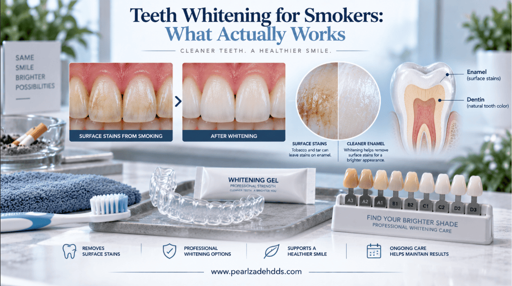 Teeth Whitening for Smokers: What Actually Works