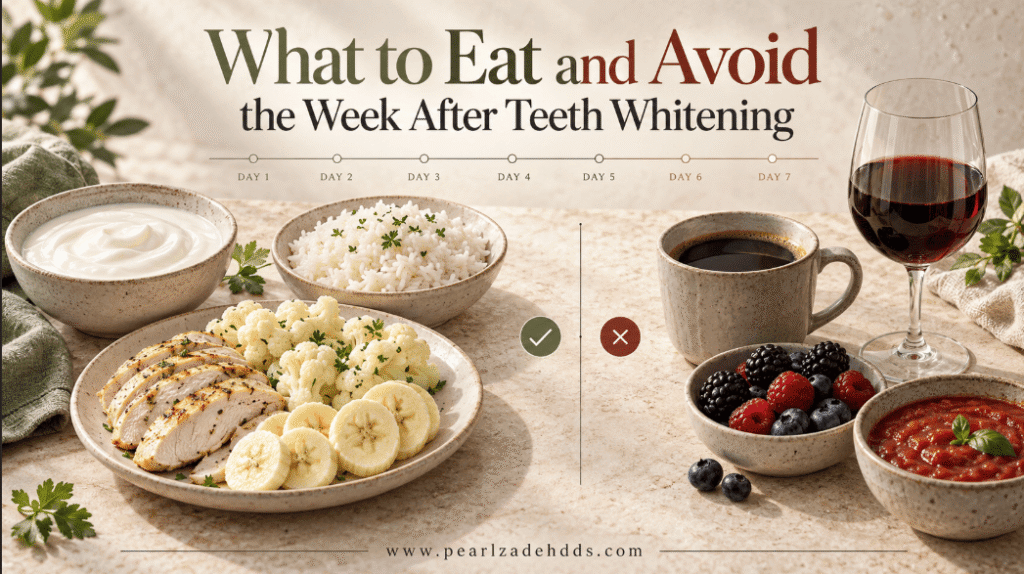 What to Eat and Avoid the Week After Teeth Whitening