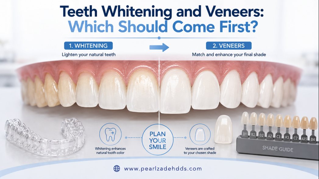 Teeth Whitening and Veneers: Which Should Come First?