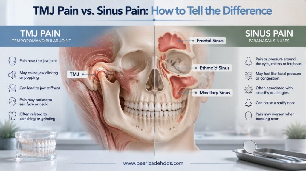 TMJ Pain vs. Sinus Pain: How to Tell the Difference