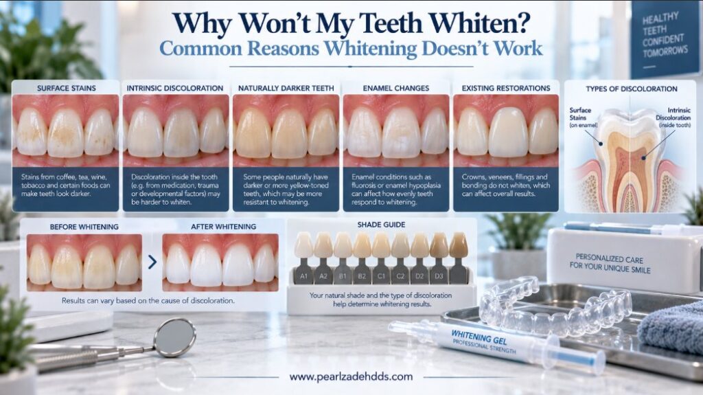 Why Won't My Teeth Whiten? Common Reasons Whitening Doesn't Work