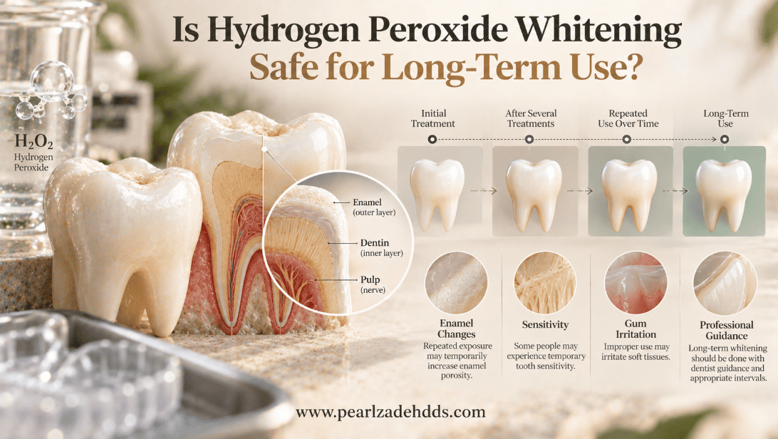Is Hydrogen Peroxide Whitening Safe for Long-Term Use?