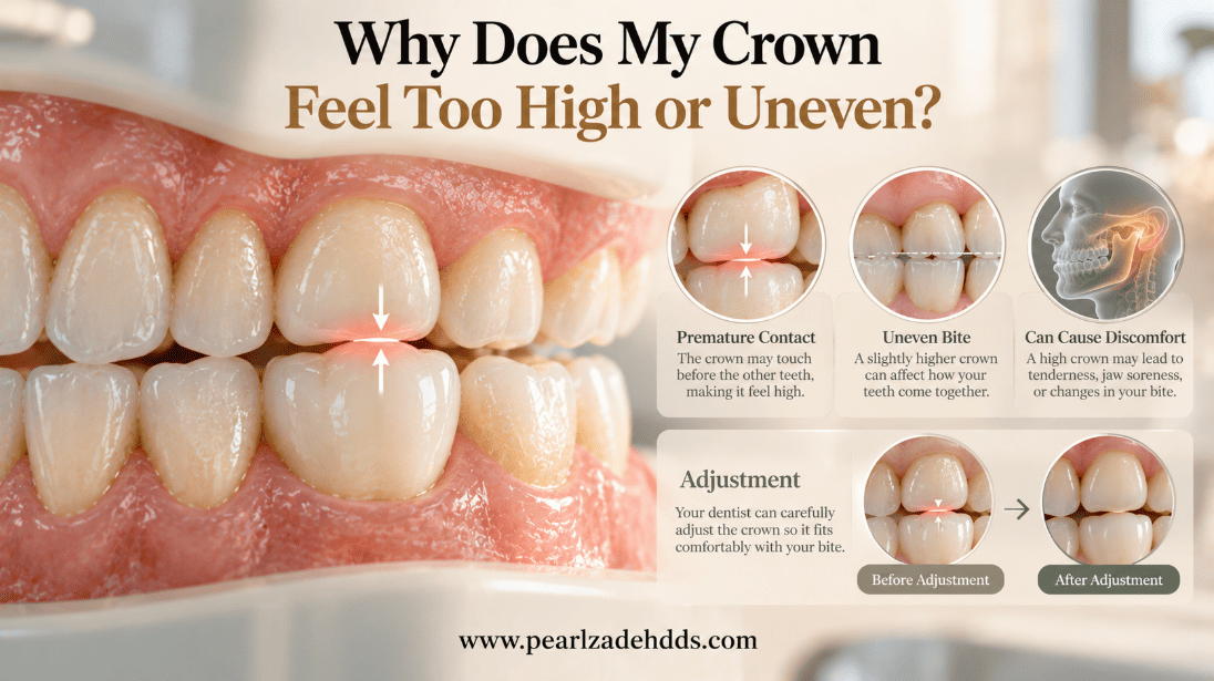 Why Does My Crown Feel Too High or Uneven?