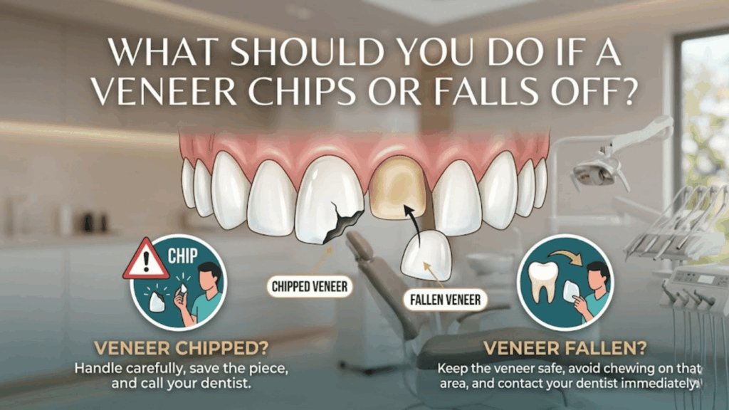 What Should You Do If a Veneer Chips or Falls Off?